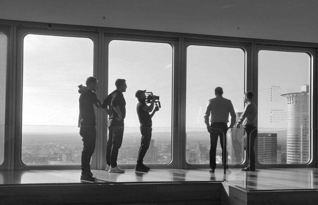 Das ROCC Film Team beim Dreh in Berlin