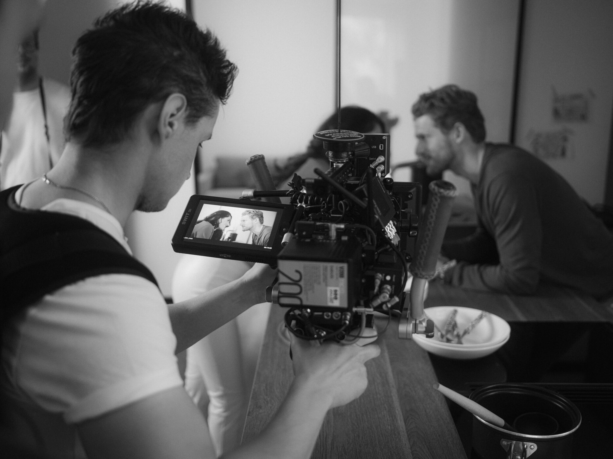 ROCC Film Team am Set bei einem Dreh