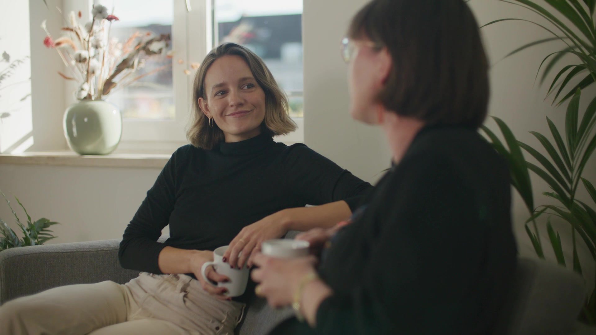 Conversation over coffee