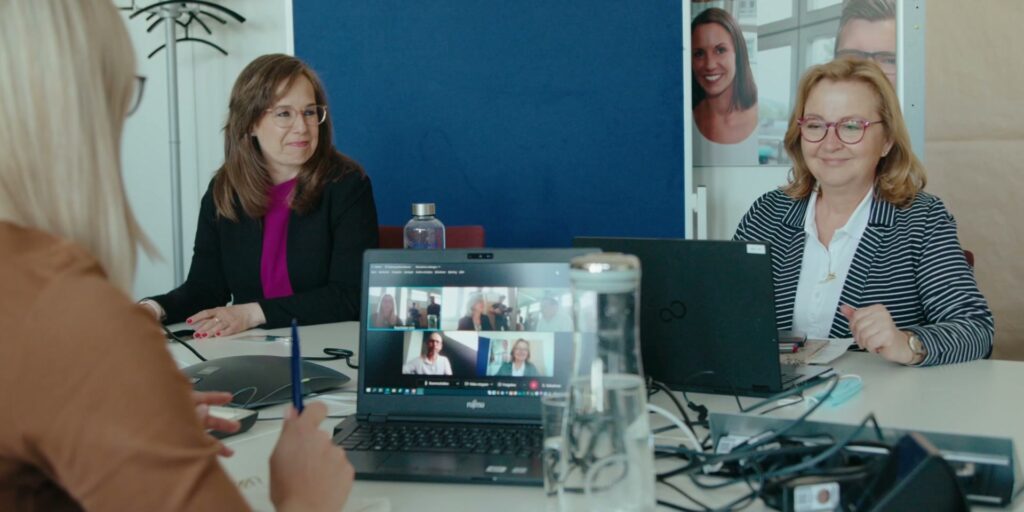 Team collaboration, both online and in person