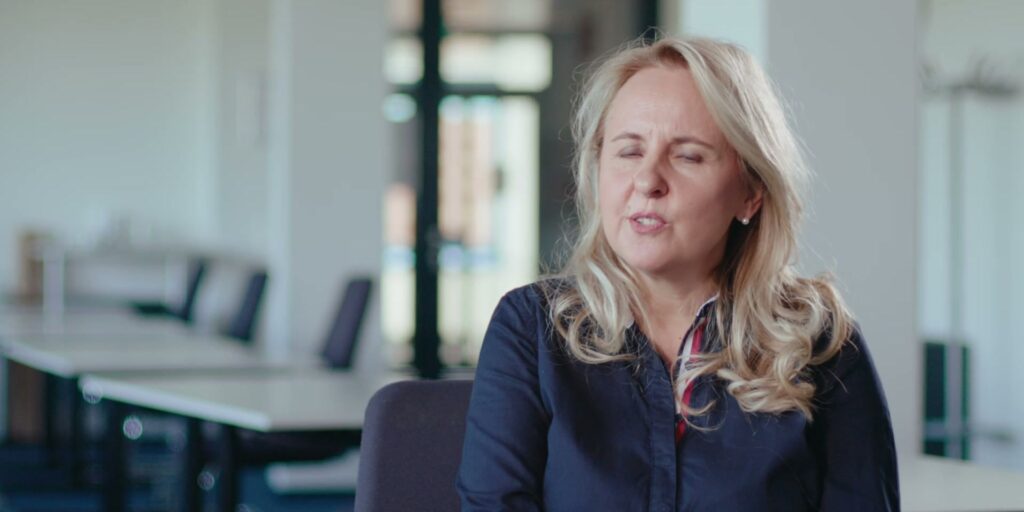 Interview with a job center employee; promotional video for the BMAS produced by ROCC Film