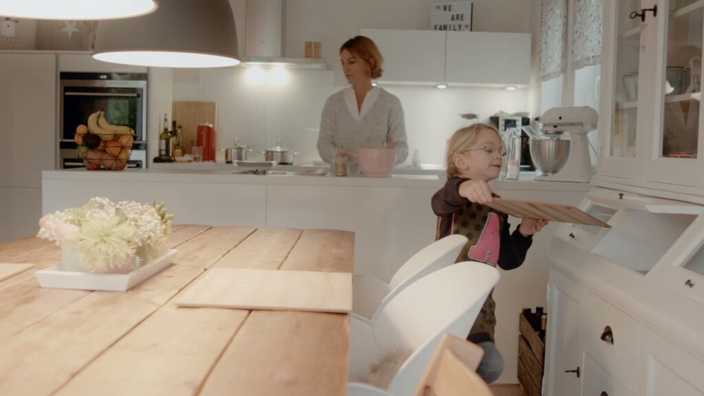 Familienleben in der Küche