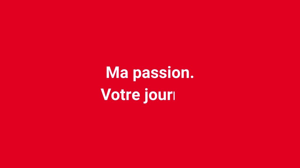 The campaign slogan: My passion. Your newspaper.