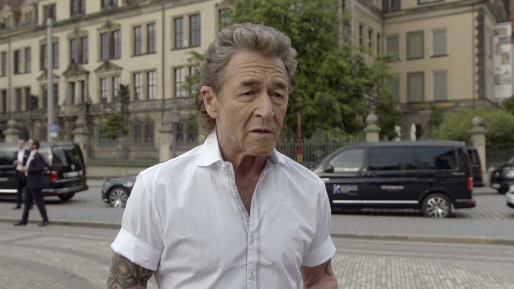 Peter Maffay upon his arrival at the European Culture Prize ceremony in Dresden