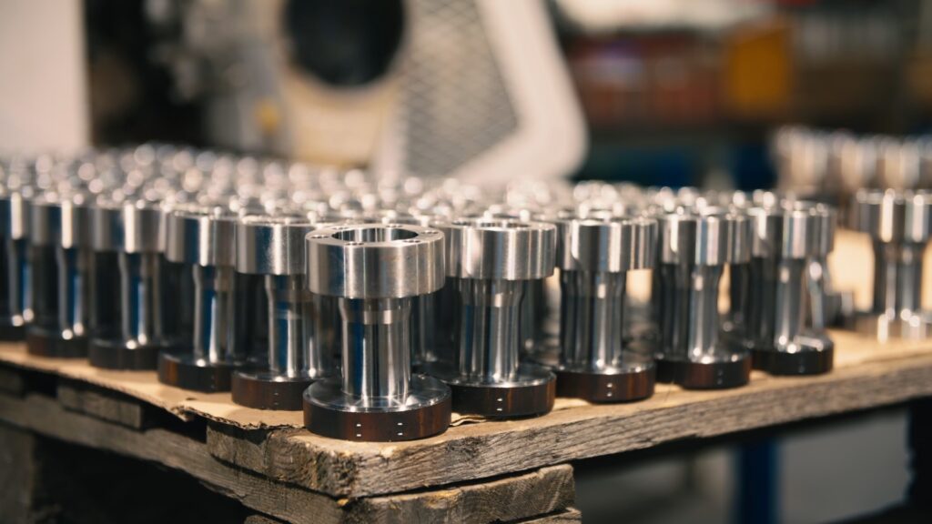 Precision parts from the CNC manufacturing facility at Hilmer GmbH in Hanover; a scene from the testimonial video for the IBB